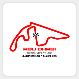 Abu Dhabi Track Graphic Magnet